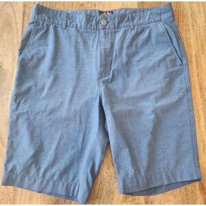 Faherty All Day Shorts Mens 33 Blue Lightweight Quick Dry Casual Summer Chino